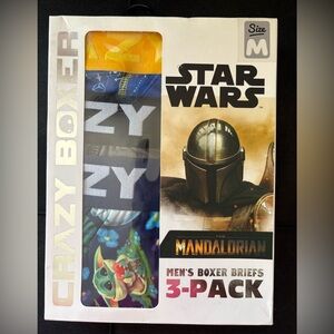 3pk MEDIUM Star Wars Boxer Briefs - CRAZY BOXER - The Mandalorian